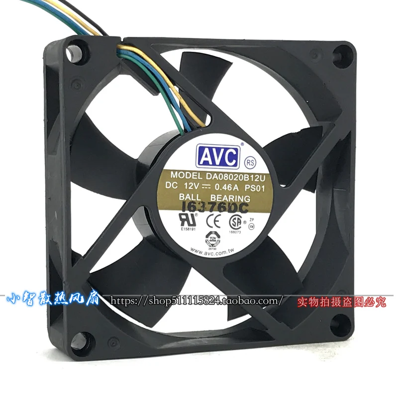 

ОРИГИНАЛЬНЫЙ DA08020B12U 12 В 0,46 А 8020 80*80*20 мм НОВЫЙ ОХЛАЖДАЮЩИЙ ВЕНТИЛЯТОР РАДИАТОР