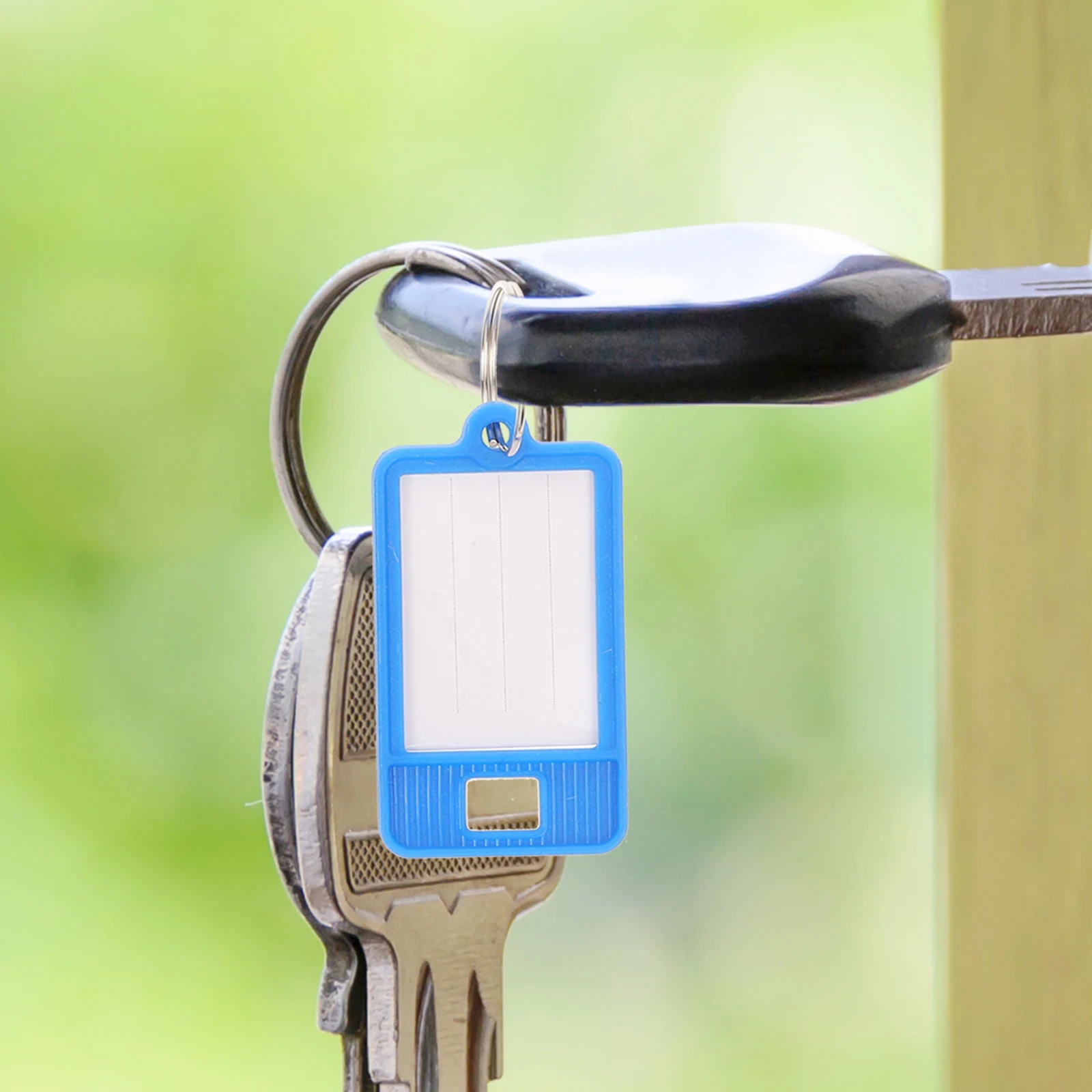 

50pcs Key Window Clear Colorful Key Plastic Id For Keys Luggage Luggage Id Tags Pet Name Tags Reusable