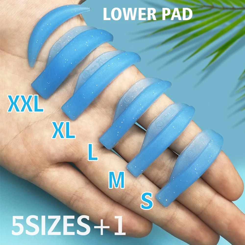 Libeauty 5 Pairs Silicone Lash Lift Shields Eyelash Perm Pads Lash Lifting Rods 3D Eyelash Curler Accessories Applicator Tools