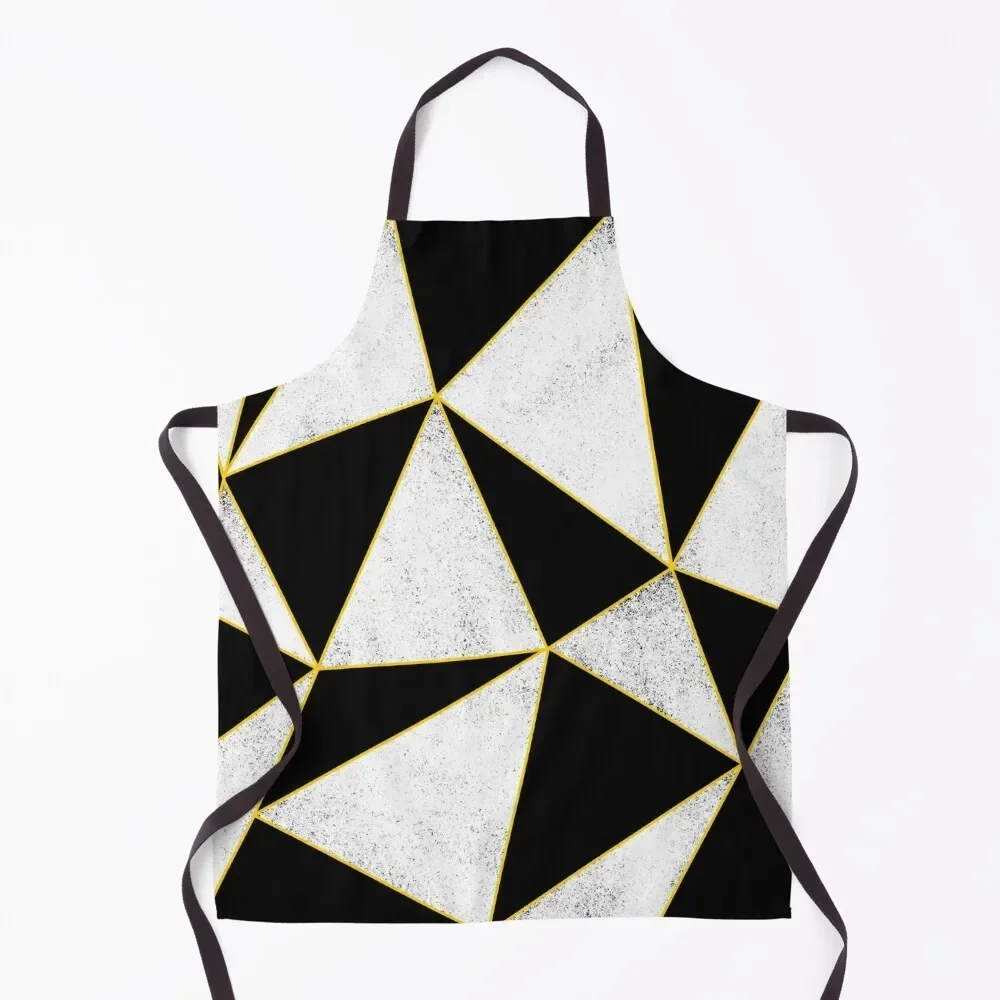 

Black and White Pattern Yellow lines. Apron chef for man For Man Cleaning Products For Home kitchen clothes men Apron