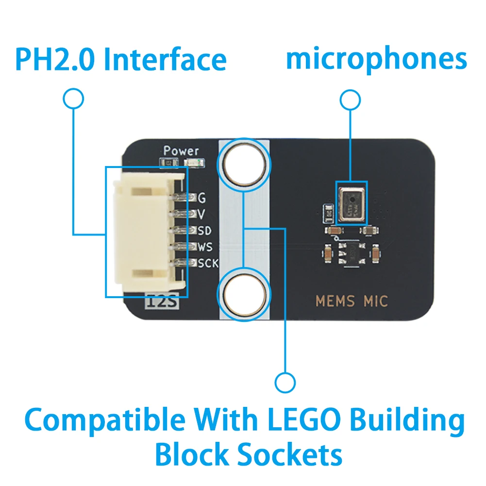 Msm261s403 Omnidirectionele Mems Microfoonmodule Vervanging voor Inmp441 met Esp32-ondersteuning