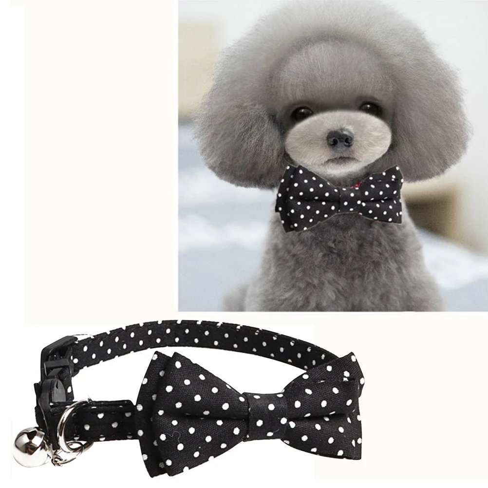 

1Pcs Durable Pet Dog Collar With Bell Bowtie Design Comfortable Neck Band Pet Supplies