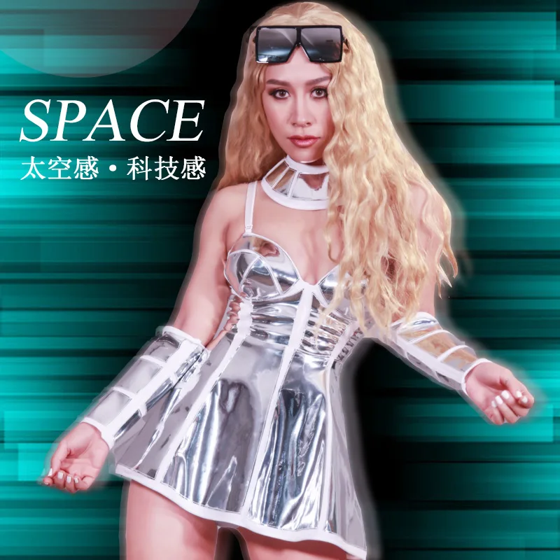 

Laser Pu Drag queen Lady Gaga Beyonce Dj Show Exotic Sharon Glitter New Year Party Club Fancy occasion Birthday Sexy costume