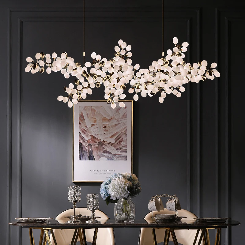 

flower Luxury chandelier/home decor living room chandeliers/lustre Ceiling chandelier/Large engineering lights/LED G4