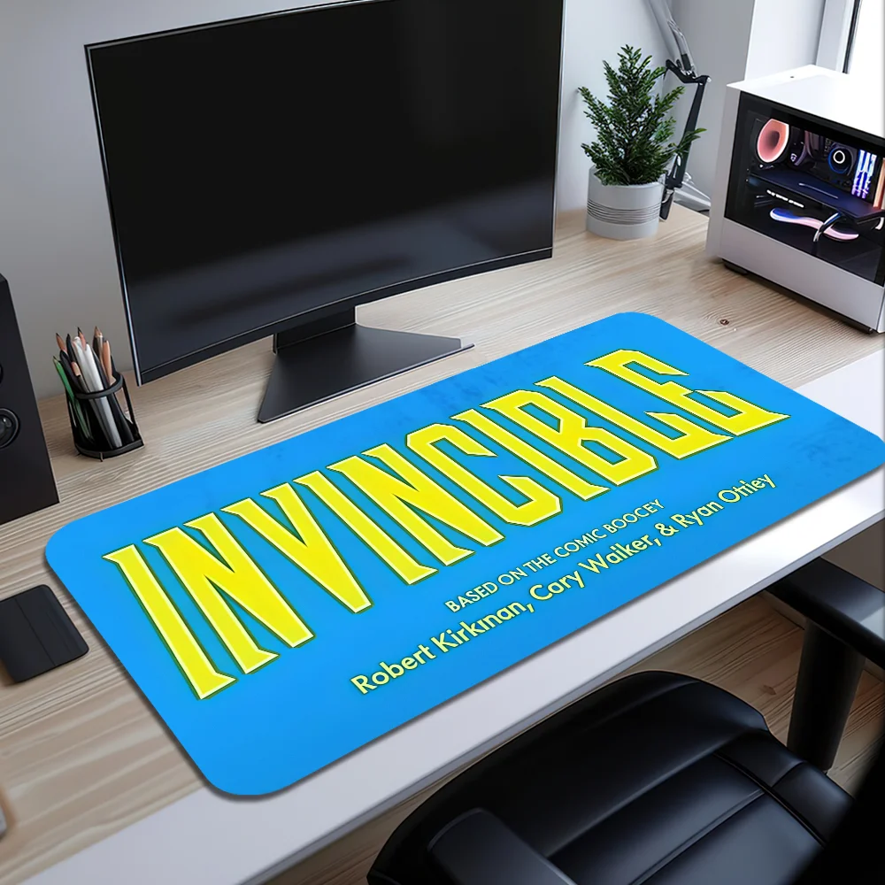 Cartoon I-Invincible Mouse Pad Large Desk Mat Keyboard Ergonomic Office Rubber Game PC Non-slip Anti-fray Home Custom Best Price