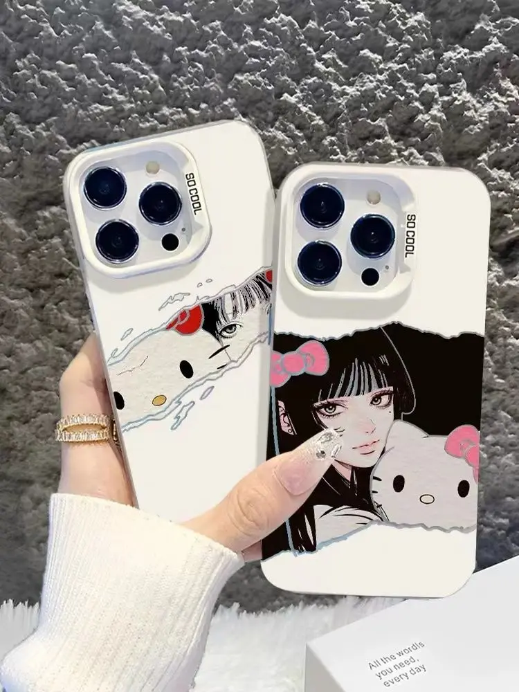 Cute Hello Kitty Tomie Kawakami Case for Samsung Galaxy S24 S23 S22 S21 S20 Note20 Ultra Plus FE M31 4G 5G Matte Back Cover