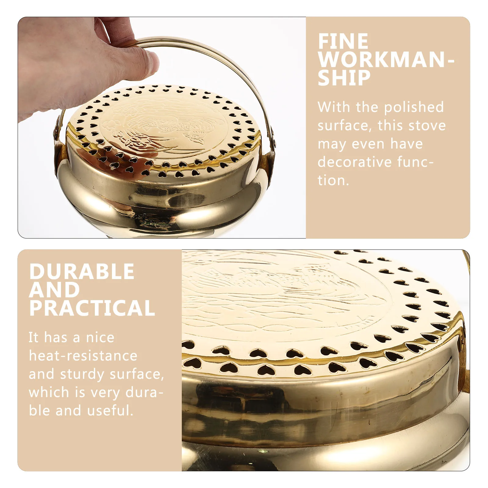 

Household Charcoal Burner with Long-Lasting Heat Resistance Perfect for Outdoor Activities Portable Bbq Stove for Camping