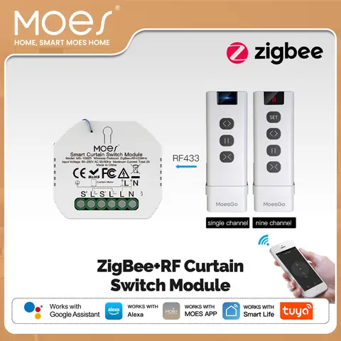 Pack De 4 Modules Interrupteur WiFi – Volet Roulant, Commande à Distance, 220V