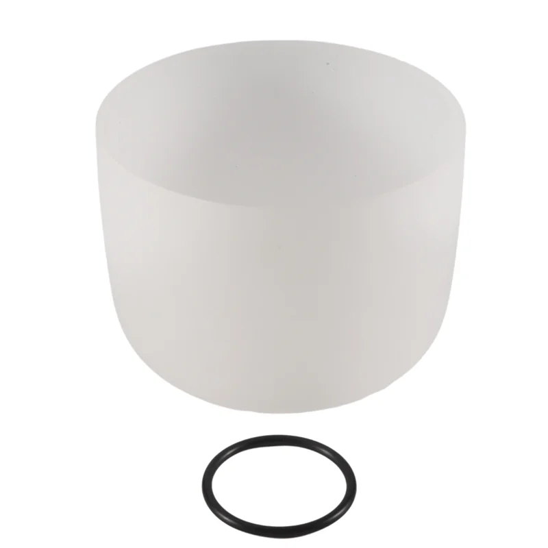 

TURE 8Inch Note Perfect Sound Chakra Frosted Quartz Crystal Singing Bowl