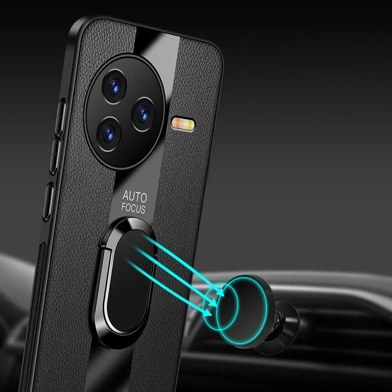 غطاء حماية بحلقة مغناطيسية لهاتف Xiaomi Redmi K80 Pro لكاميرا POCO F7 Pro Ultra حافظة هاتف شاملة مضادة للسقوط