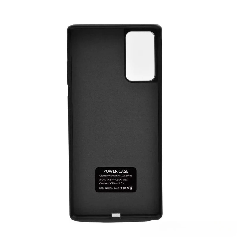 5000/6000mAh for Samsung Note10/Note10plus Back Clip Battery Phone Case Mobile Power Bank