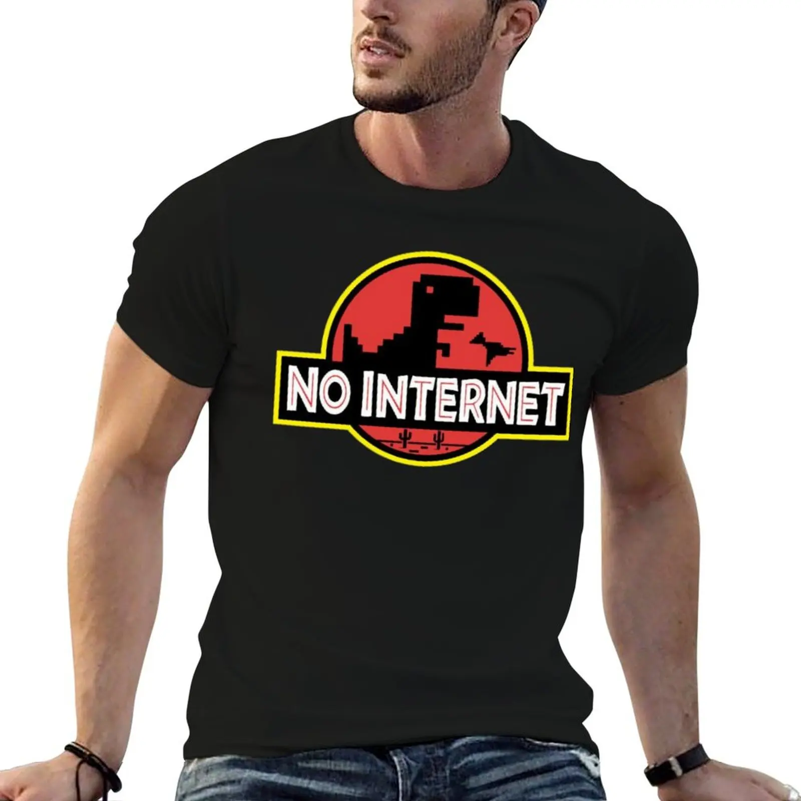 

NO Internet T-Shirt tshirts personalised aesthetic clothes gifts for boyfriend sports fans t shirts men