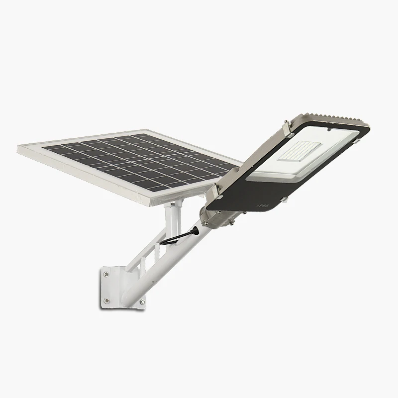 Outdoor IP65 High Lumens 30W-120W Split LED Street Light Monocrystalline Silicon Solar Panel Die-casting Aluminum Construction