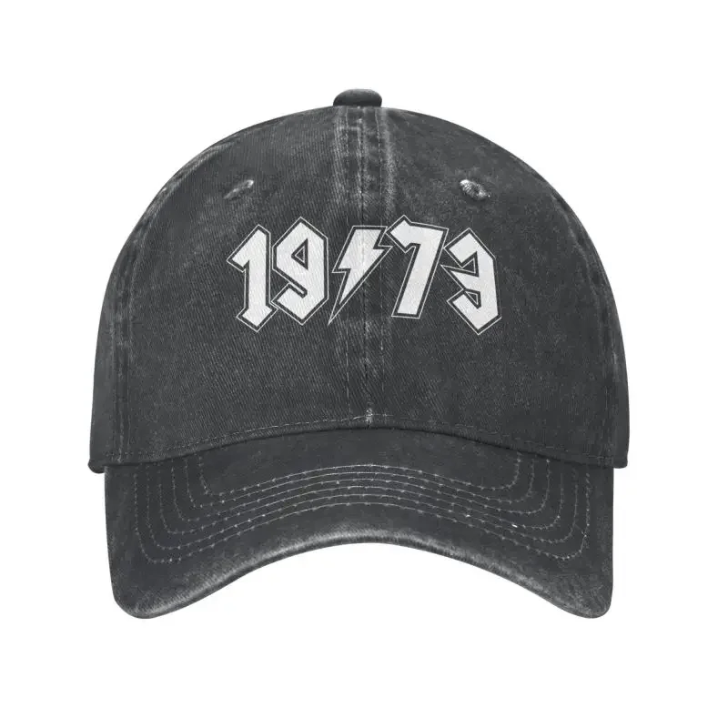 Punk Cotton 1973 Birth Year Baseball Cap for Women Men Breathable Dad Hat Performance