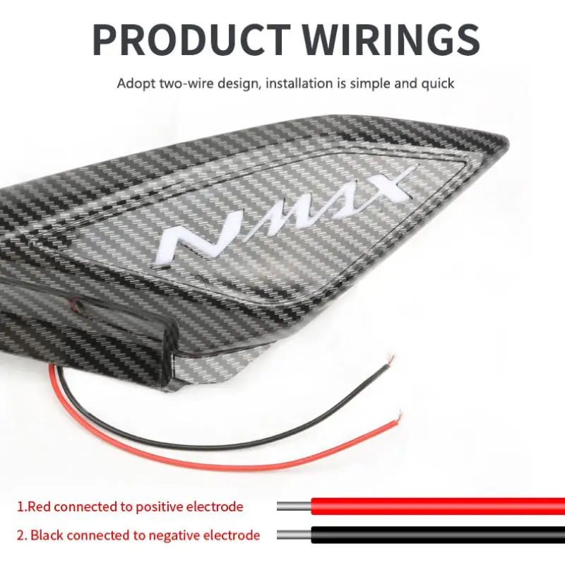 Fit for NMAX NMAX155 Carbon Fiber Side Cover Guard Motorcycles Fairing Decoration Part 12V Universal Accessories