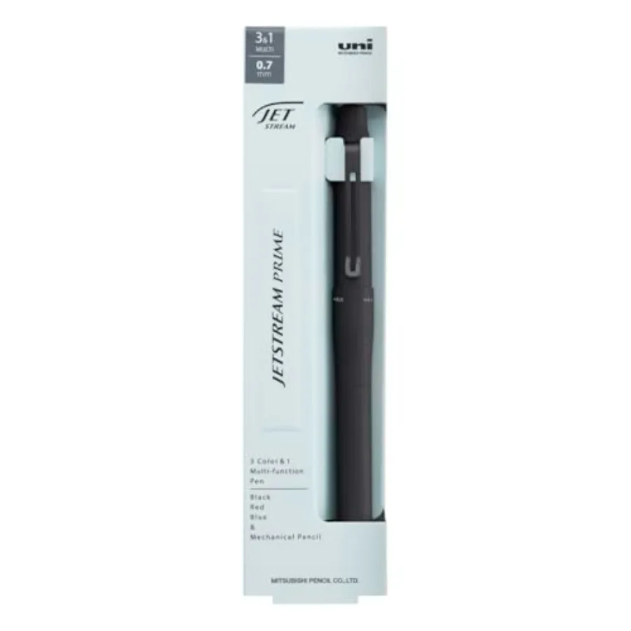 

Uni Jetstream Prime 3and1 Multifunction Ballpoint Pen Equipped with 0.7mm Oil-Based Ink Red Blue 0.5mm Mechanical Pencil Metal