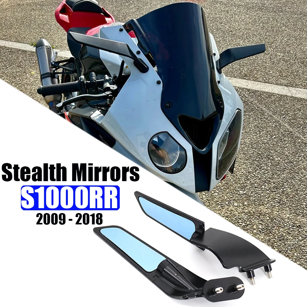 

For BMW S 1000 RR Motorcycle Rotating Fixed Rearview Mirrors S1000RR S1000 RR 2009-2018 Stealth Mirrors Sports Winglets Mirrors