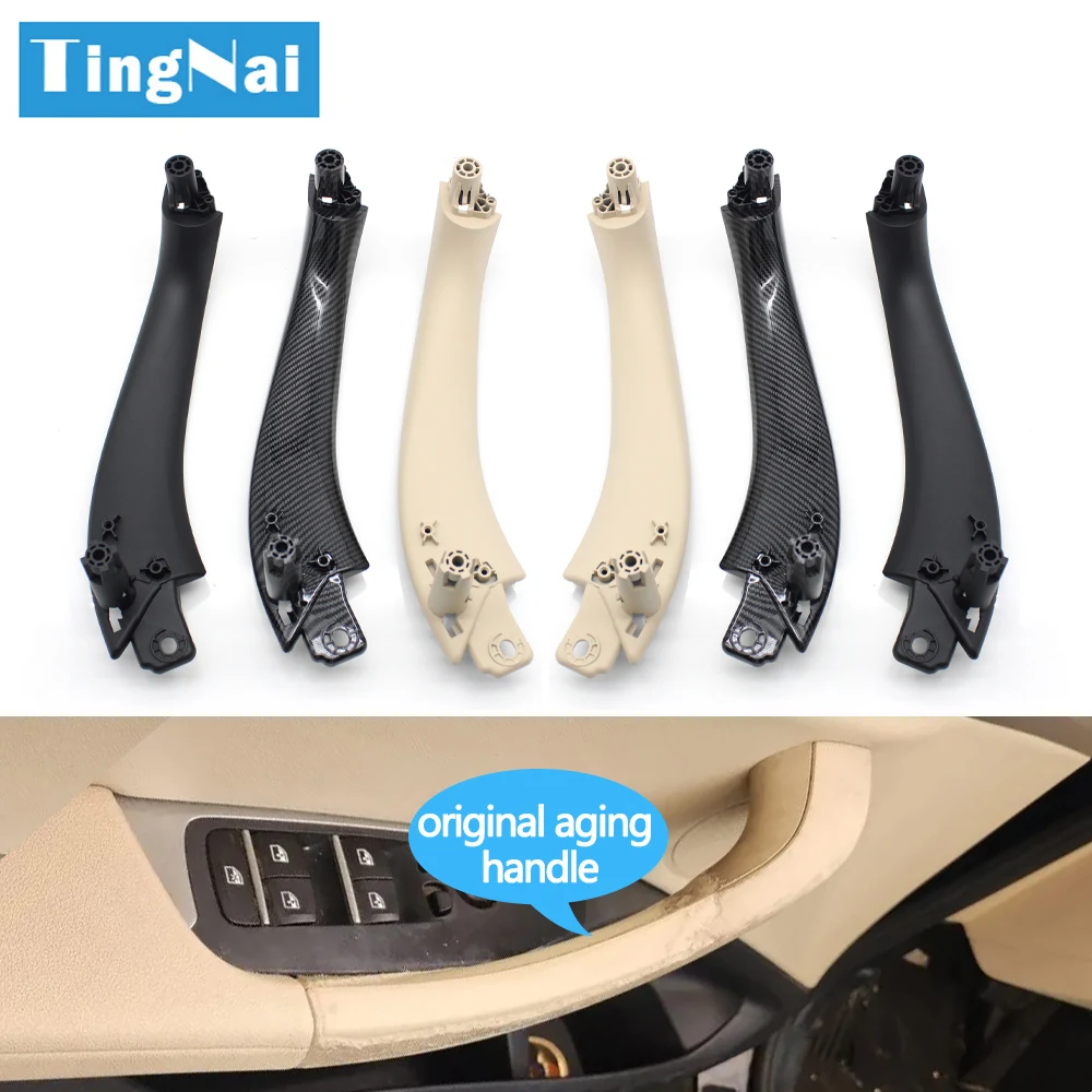 Car Interior Front Rear Door Left Right Handle Inside Pull Handle Panel Cover Trim For BMW X3 X4 G01 G02 F97 F98 2018-2022