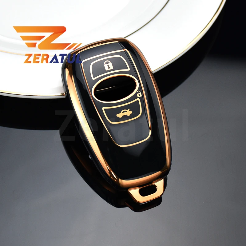 3/4 Buttons Soft TPU Car Remote Key Case Cover Shell Holder Protector For Subaru BRZ XV Forester Legacy Outback Accessories