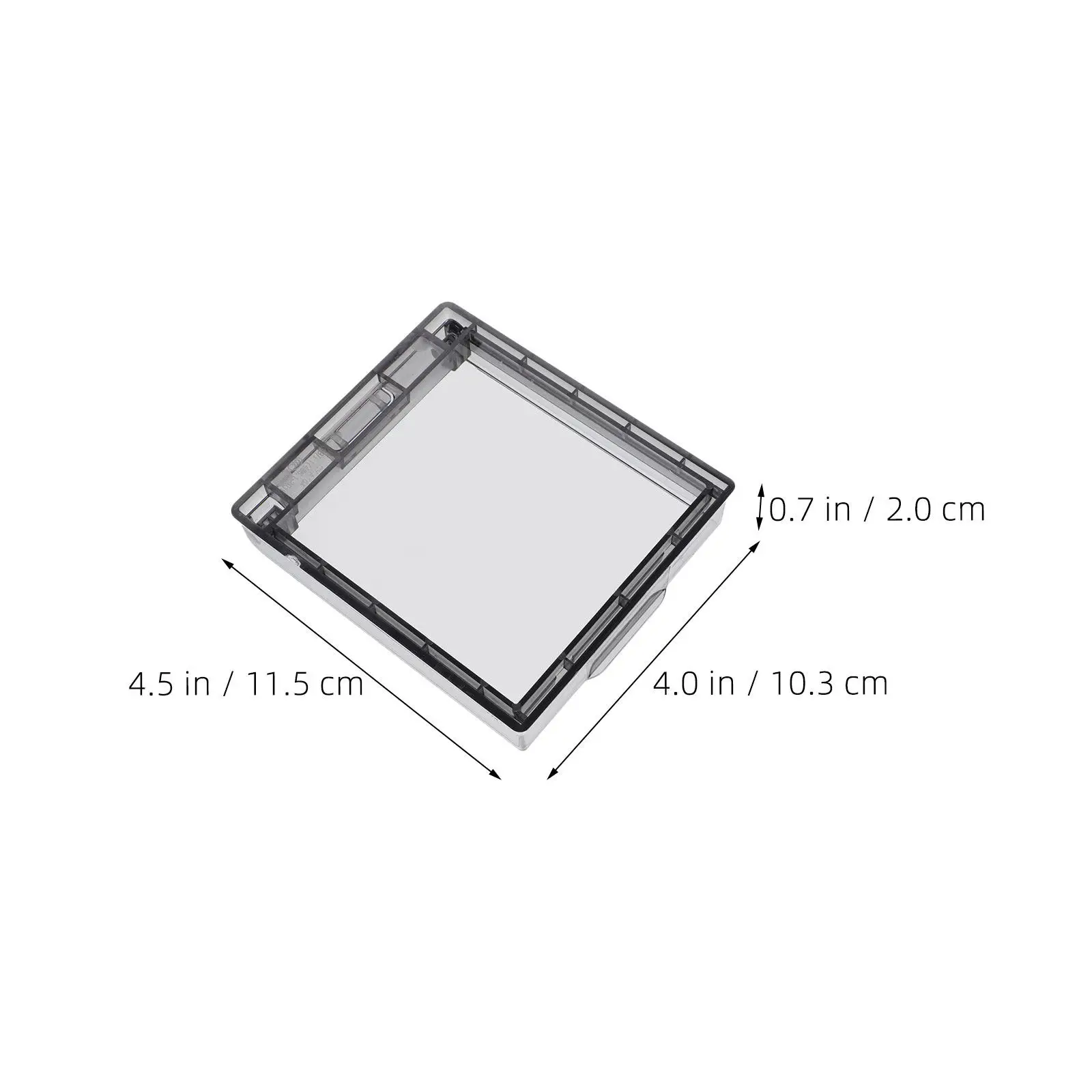 2pcs Waterproof Outlet Cover For Bathroom Self-Adhesive Socket Guard 86Type Light Switch Protector For Outdoor Indoor Receptacle