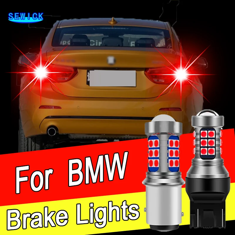 2×LED Brake Stop Lights Blubs Red No Error For BMW 1-Series E81 E87 E82 E88 F20 F21 Coupe Convertible 125i 135i 116i 130i 120d