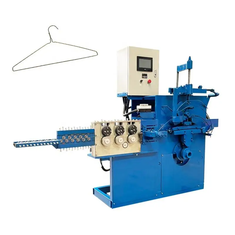 Automatic Shirt Metal Hanger Making Machine with PLC Engine & Motor High-Speed 30-40PCS/MIN 1 Year Warranty