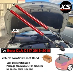 Hood Struts for 2013-2019 Mercedes-Benz CLA-Class C117 Front Bonnet Modify Lift Support Shock Absorber Damper Piston Prop Rods