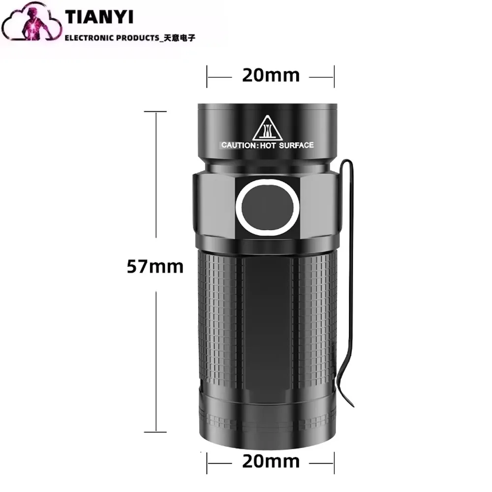 X29 Small 395nm purple flashlight fixed focus waterproof 16340 lithium battery 3w suitable for outdoor scorpion hunting