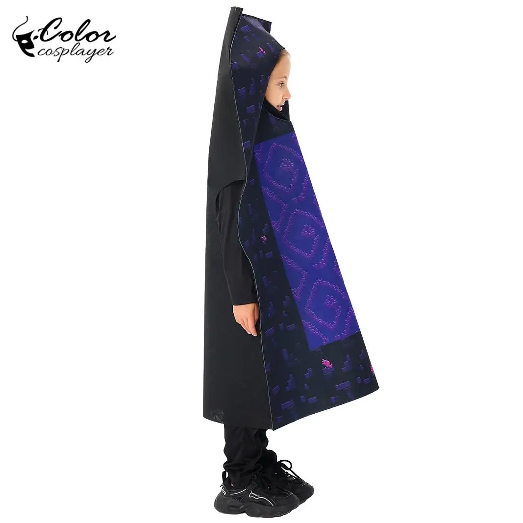 زي تنكري للعبة My World Nether Kids فستان مضحك لزي الأداء الحرفي للأطفال والكبار بدلة حفلات الهالوين