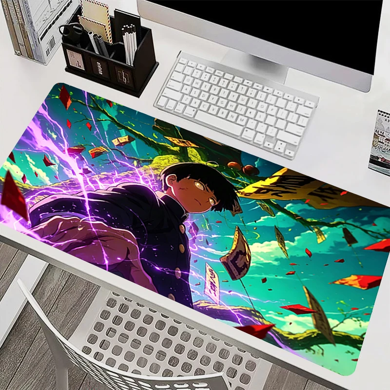 Computer Mouse Pad Mob Psycho 100 Anime Mouse Pads Large Gaming Mousepad Rubber Extended Desk mat Gamer Keyboard Mouse Carpet
