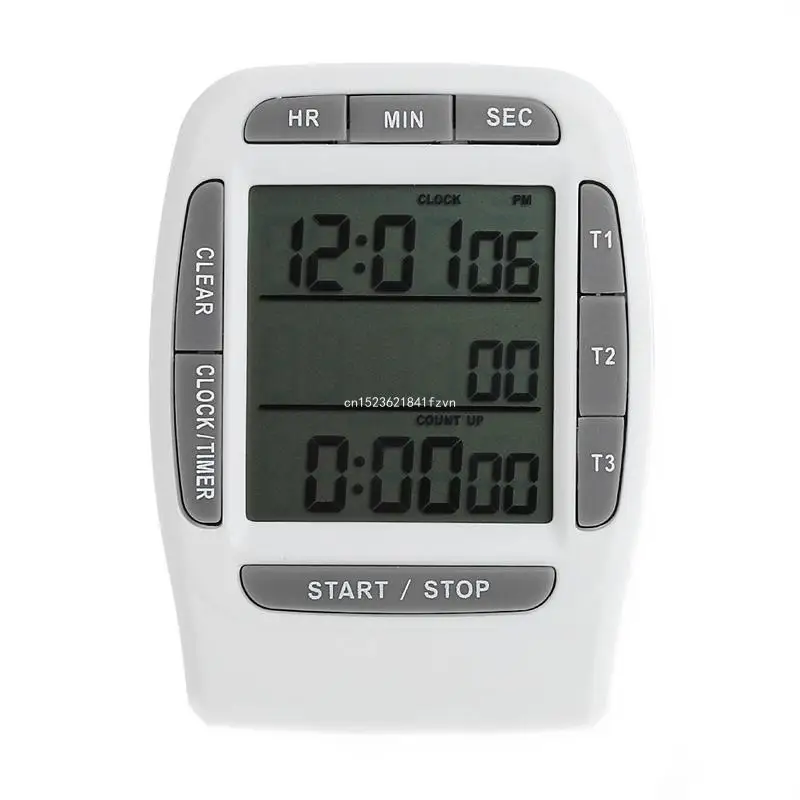 Digital LCD Multi-Channel Timer CountDown Laboratory 3 Channel Timers 99 Hours Dropship