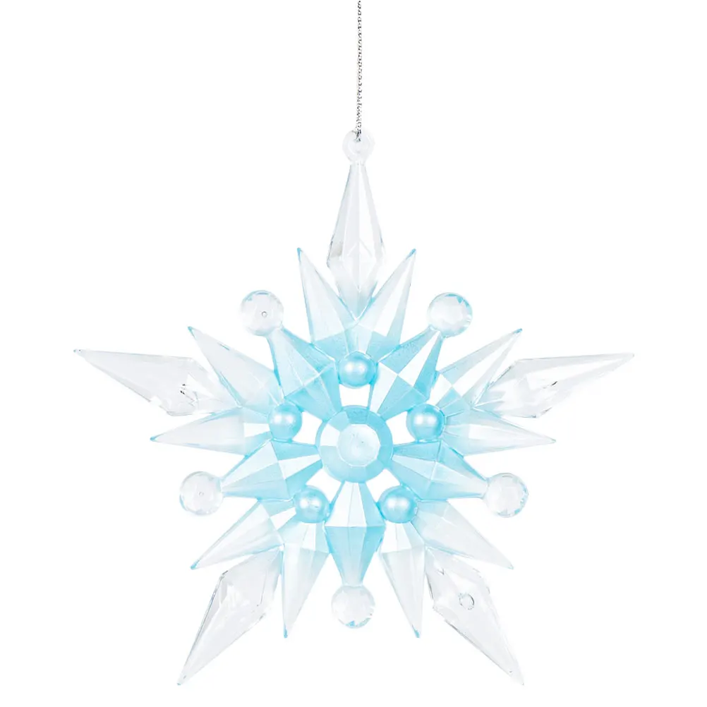

1pcs 1 Glitter Christmas Ornaments Elegant Snowflake Decoration Hanging Home Front Christmas tree ornaments xmas acrylic festive