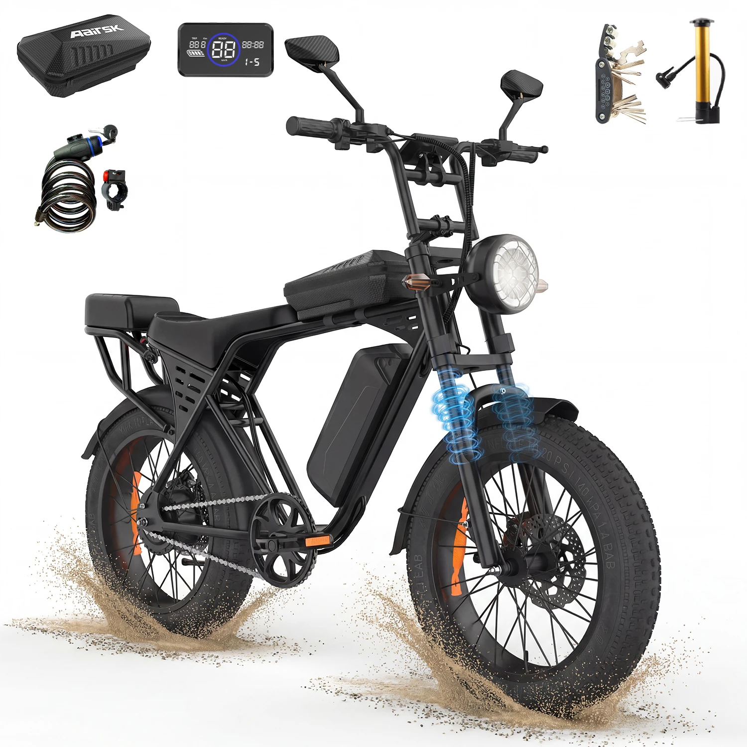 Aairsk X5 748W Peak Brushless Motor Electric Bike 20