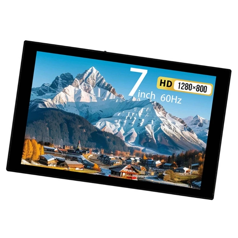Màn hình phụ máy tính 7 inch 1280x800 có kết nối HDTV/USB C cho máy tính xách tay và PC HX5E
