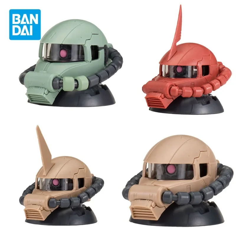 Bandai Genuine Gashapon GUNDAM EXCEED MODEL ZAKU HEAD 9 Anime Action Figures Toys for Boys Girls Kids Gifts Collectible Model