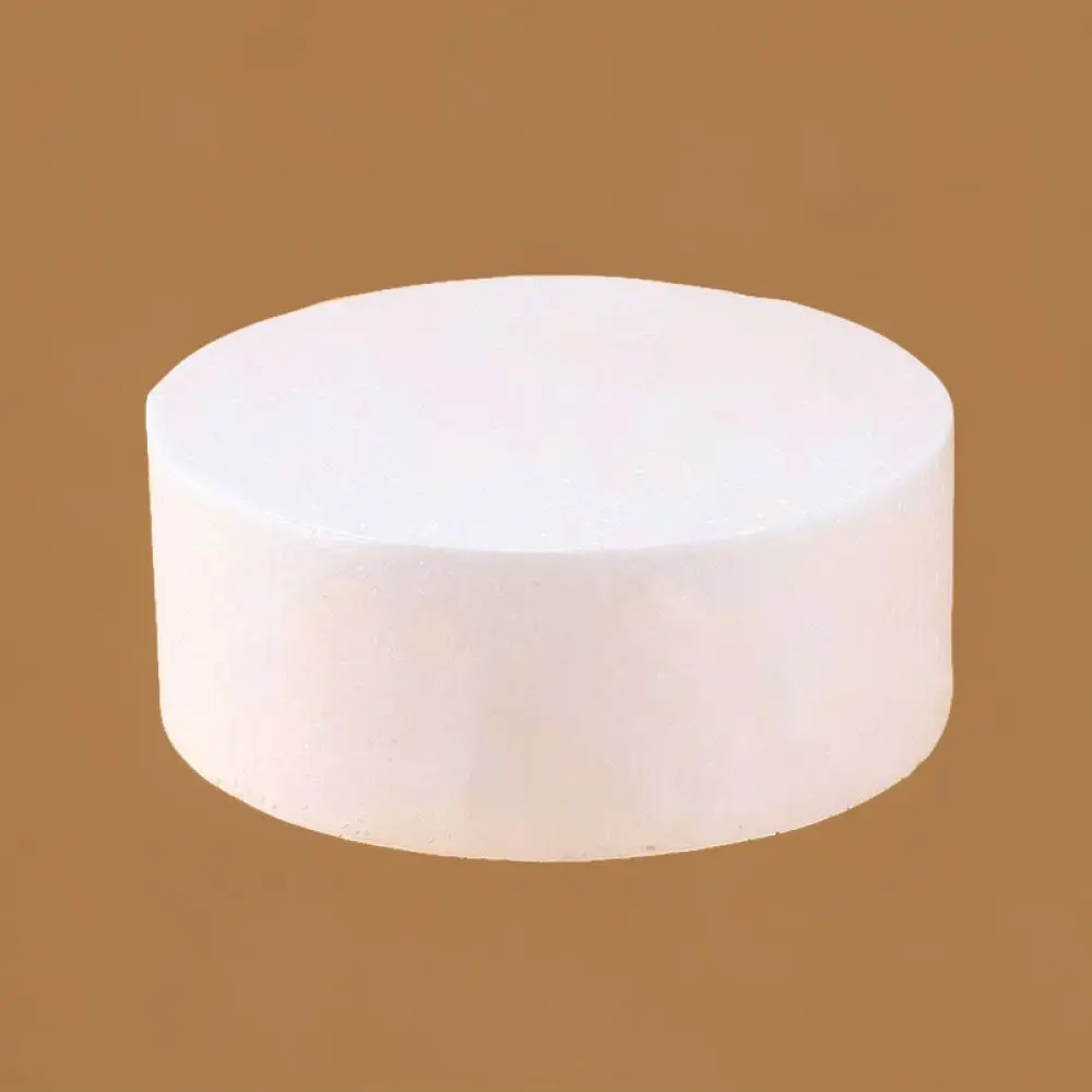 White Round Foam Cake Dummy For Professional Decorating Practice Baking Display Tool Wedding Event Party Decoration Prop