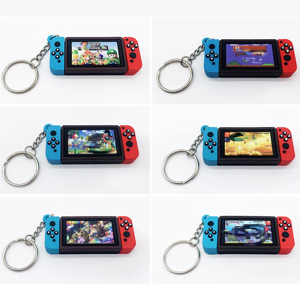 For Switch Keychains Keyring Charm Bag Pendant for NS Game Key Chains Toys Accessory Birthday Gifts