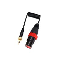 Saramonic Locking Type 3.5mm TRS to XLR Female Microphone Output Audio Cable for Sennheiser Sony Wireless Receivers