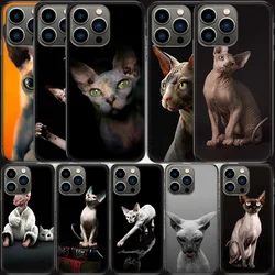 Lavaza Sphynx Sphinx Cat Phone Case For Apple Iphone 16 15 Plus Soft 13 12 Mini Cover 11 14 Pro Max Capa X XS XR 8 7 Shell Coque
