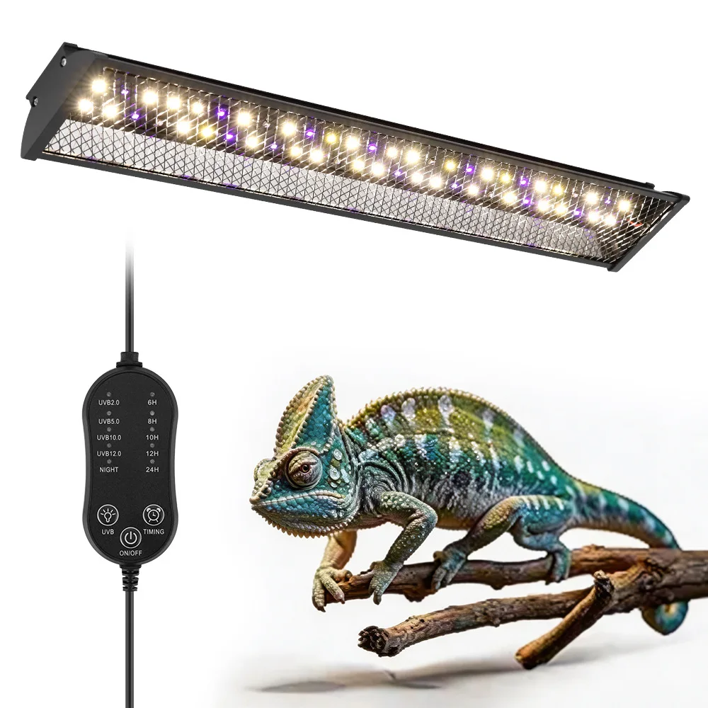Reptiles Bracket Light Maned Lion Lizard Breeding Box UV Lamp Calcium Supplement Back Sun Light Pet Climbing Stand Lamp