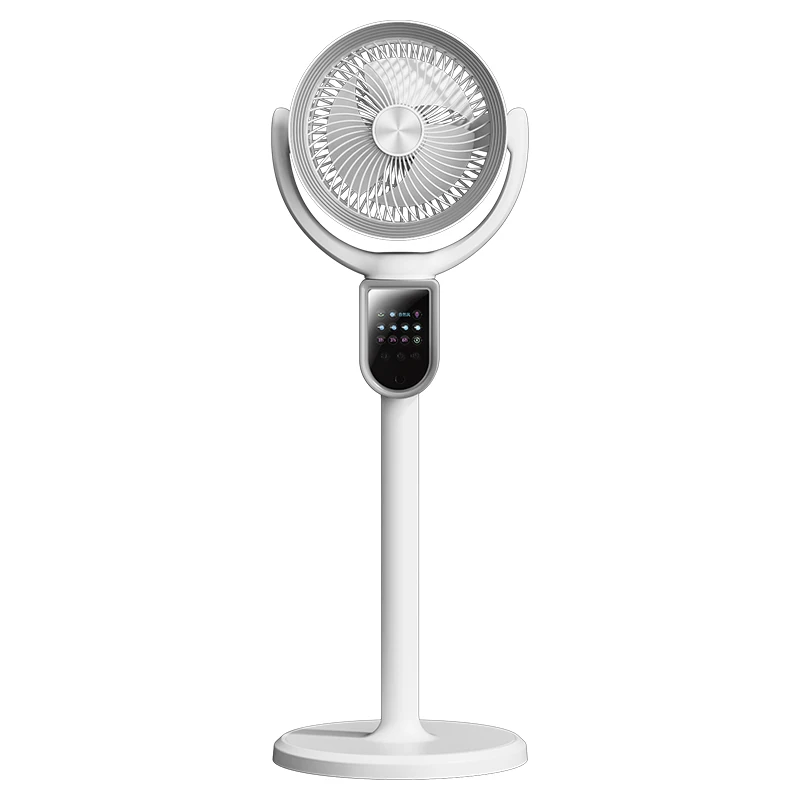Moderner 3-in-1 Luftzirkulationsventilator 4800mAh Bürstenloser Motor 5 Geschwindigkeiten 9-Stunden-Timer Boden- und Tischventilator für Zuhause Schlafzimmer Büro