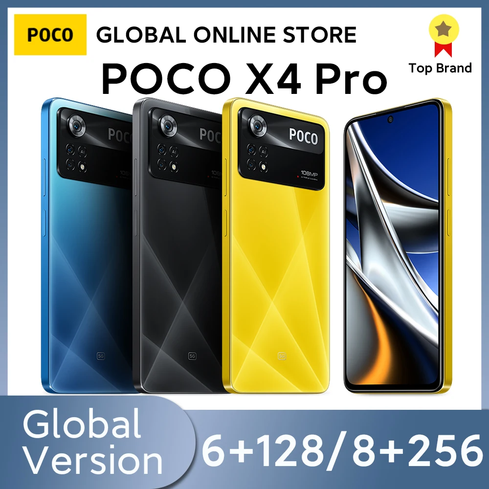 POCO X4 Pro 5G Telephone 108MP Triple Camera 120Hz Amoled screen 67W turbo charging Snapdragon 695 Global Version