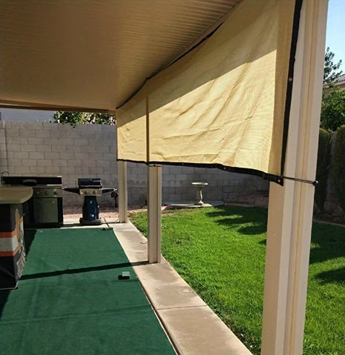 Outdoor Sunshade Net, Sunshade Net, Plant Sunshade Net, High-Density with Copper Grommet Holes, Uv-Resistant, Light-Blocking and Breathable Suitable for Patios, Greenhouses, Lawns, Gazebos, and Gardens.