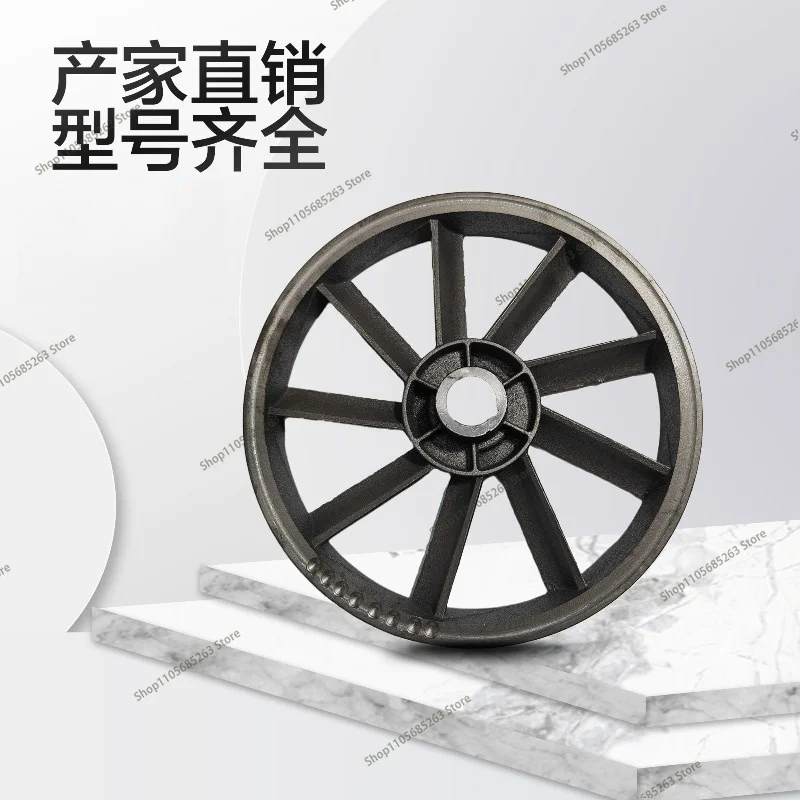 Press Pulley Single Double Slot Air Compressor Parts Air Pump Main Wheel Flywheel Cylinder Head Durable Replacement