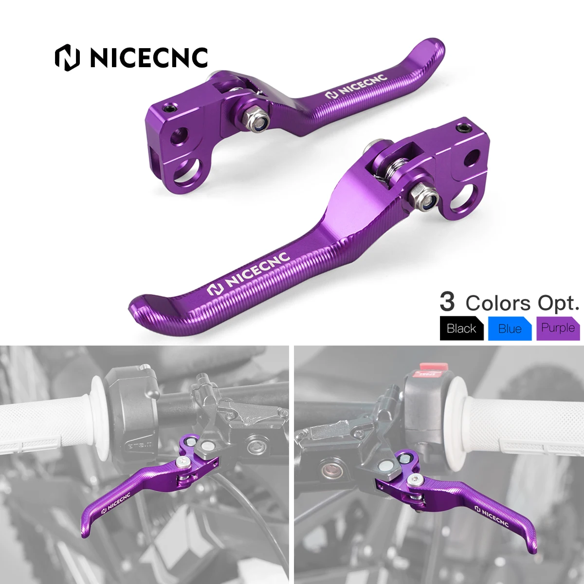 

NiceCNC For Sur-Ron Surron Light Bee X S L1E Segway X160 X260 X 160 260 Folding Front Rear Brake Lever Handle Electric Dirt Bike