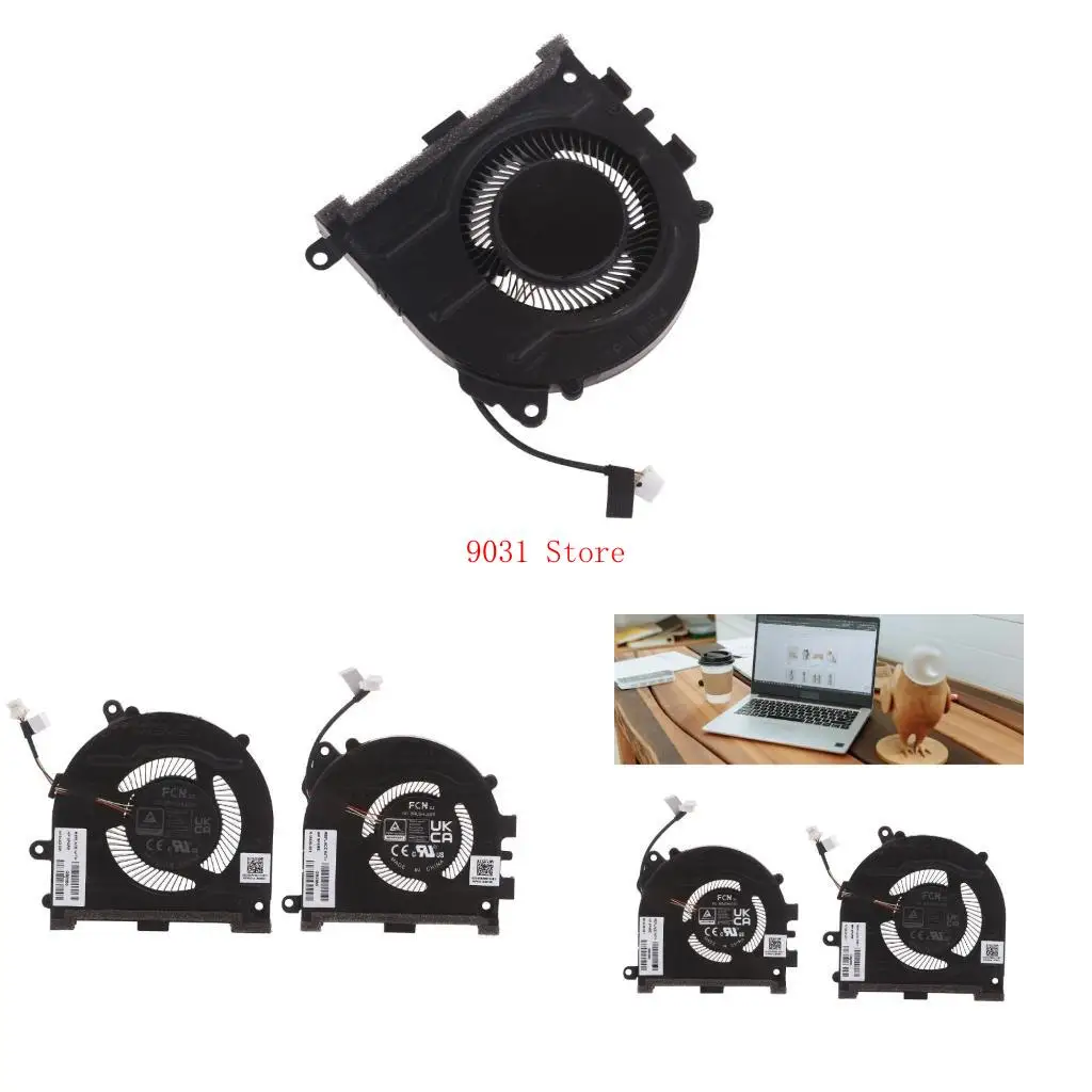

DC5V Laptop CPU GPU Fan Radiator For 14Pro 14-EH TPN-W154 Notebook Heasink