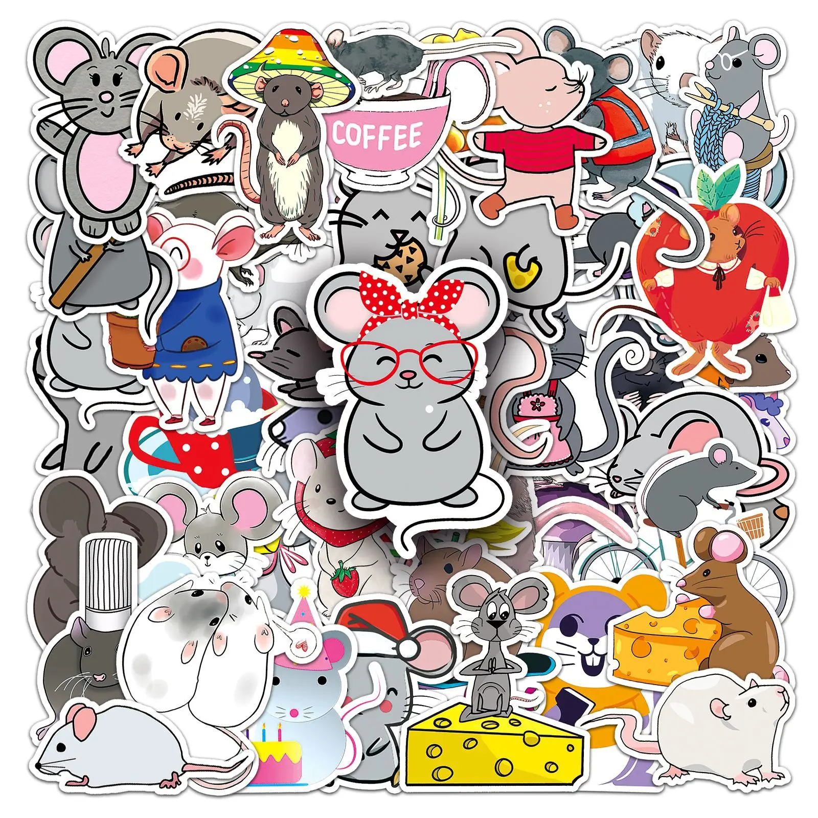 50Pcs Rat Series Ca… - image