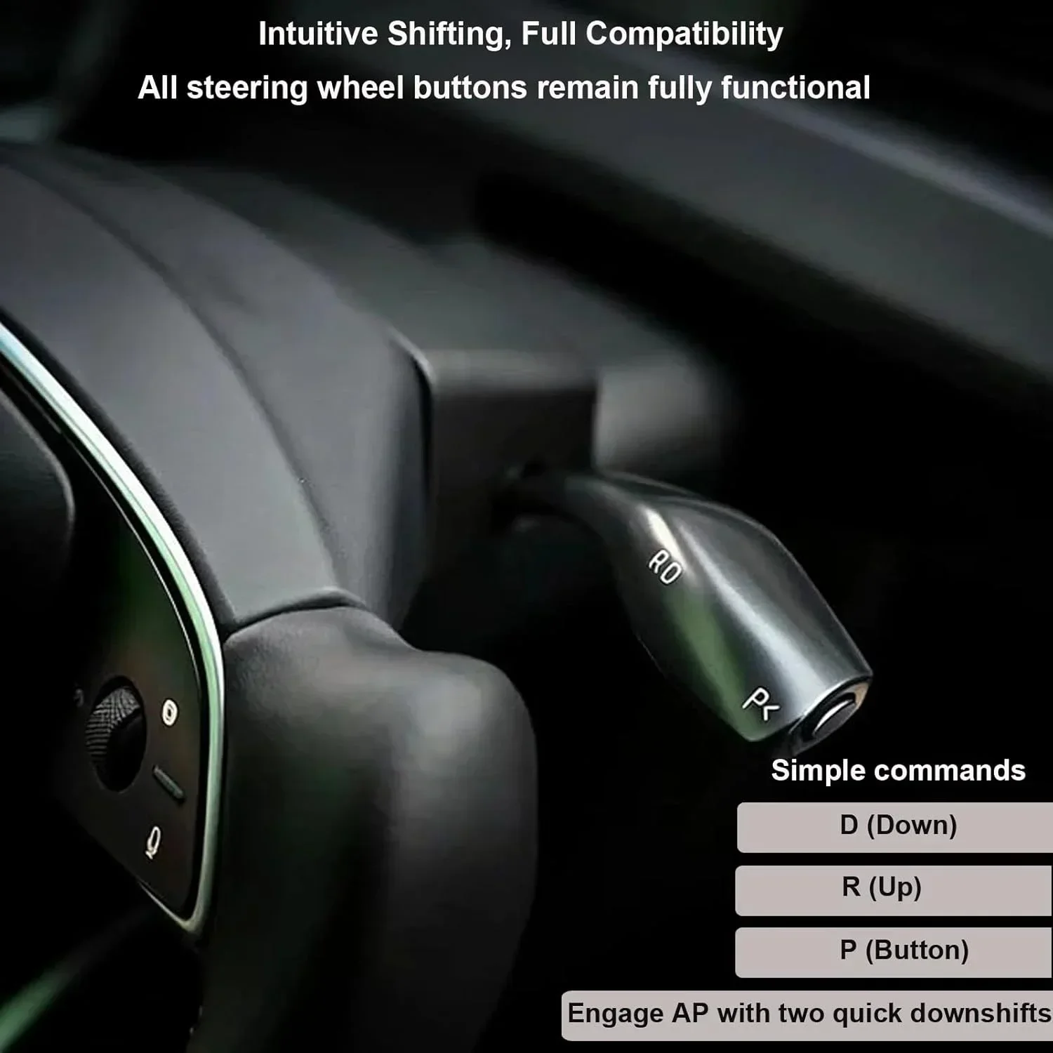 For 2026 Model Y Juniper Function Gear Shift Stalk Physical Steering Wheel Stalk Bar Car Modified Accessories for Tesla New Y