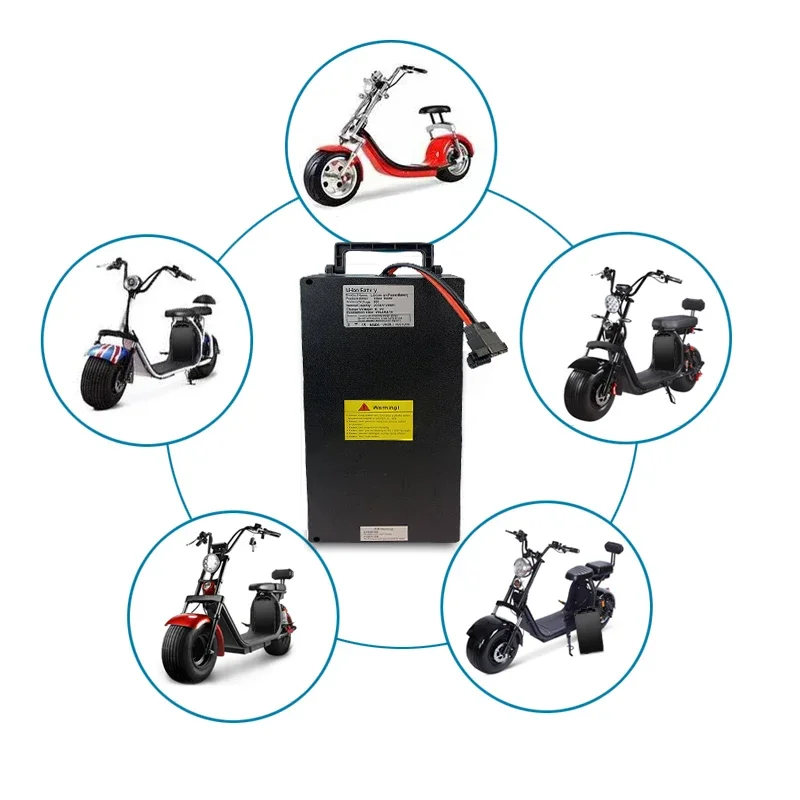 60V 30Ah Lithium Battery pack For Electric motorcycle For Two Wheel Foldable Citycoco Electric Scooter Bicycl