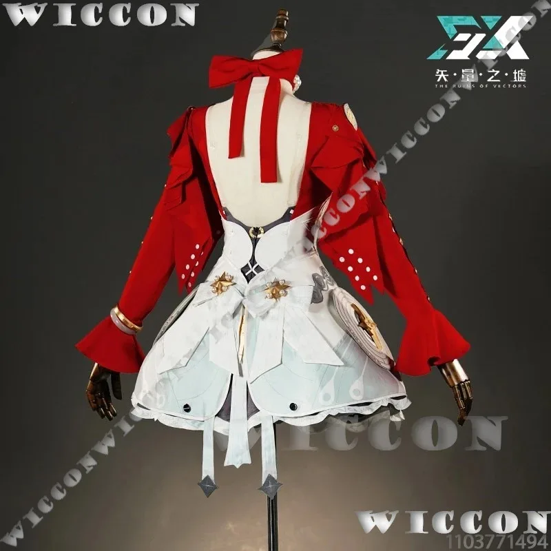 Astra Yao Game Zenless Zone Zero Косплей Костюм Длинный Черный Парик Белое Платье Красное Пальто Туфли Уши Сексуальная Горячая Девушка Женщины На заказ6;